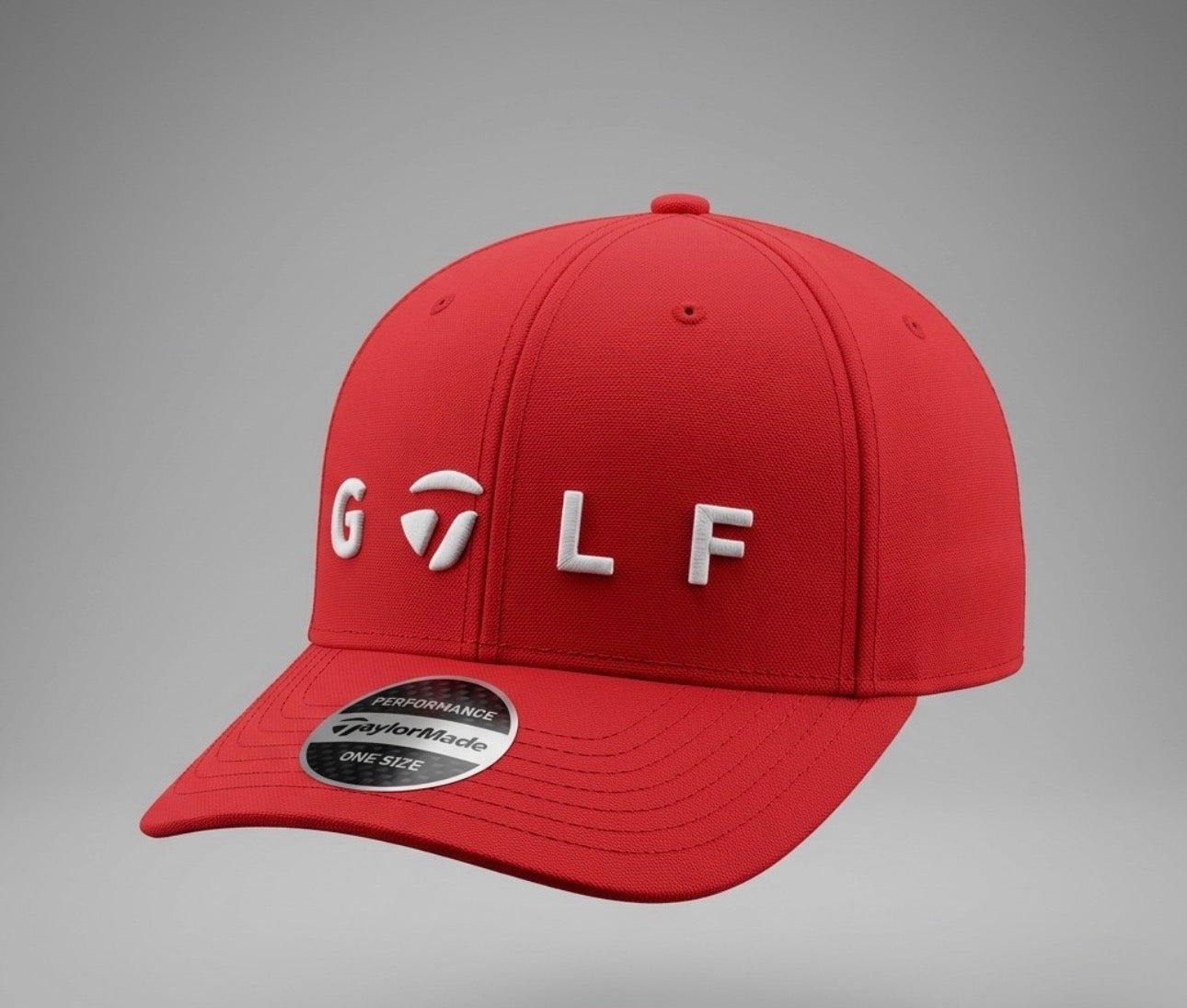 π΄β³ TaylorMade βGOLFβ Performance Hat β Red