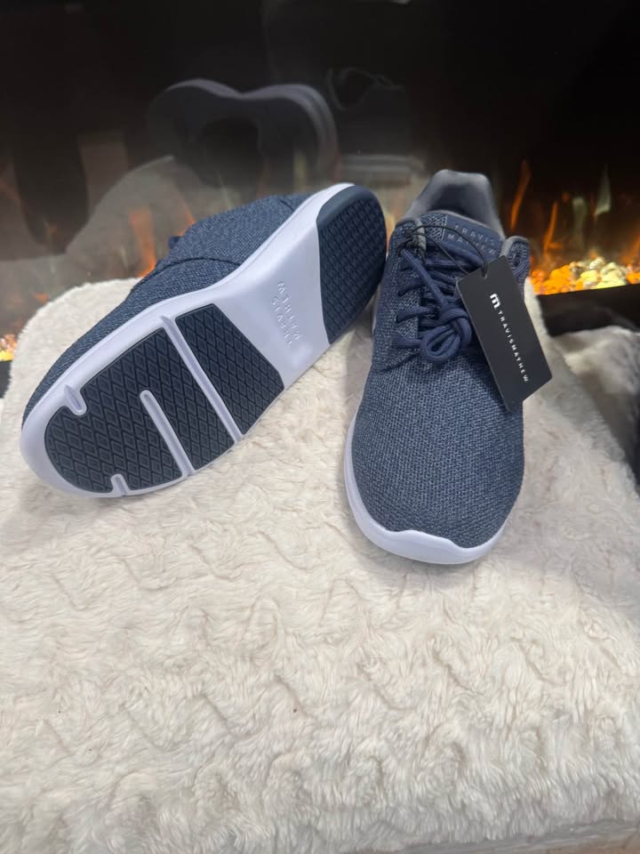 TravisMathew Daily II Knit Golf Shoes - Heather Mood Indigo